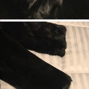 Black Rabbit Fur Crop Jacket